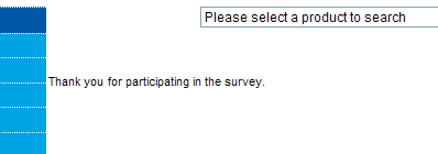 Thank You for participating message